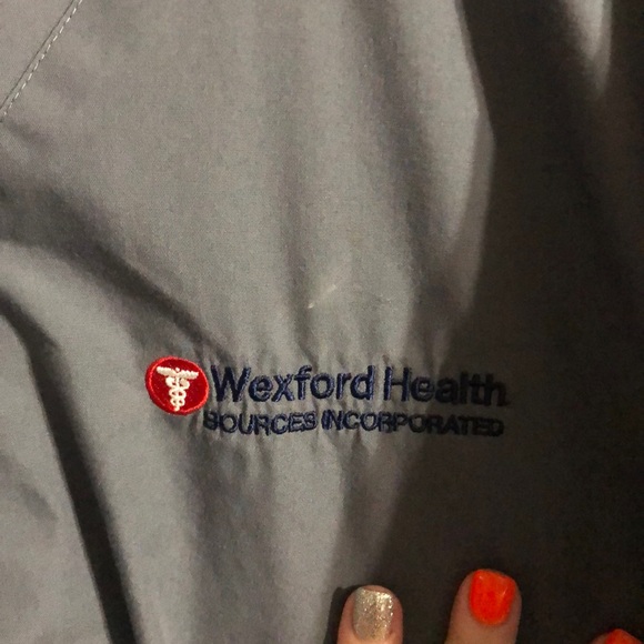 grey nurse scrub top 2X unisex - Picture 2 of 2